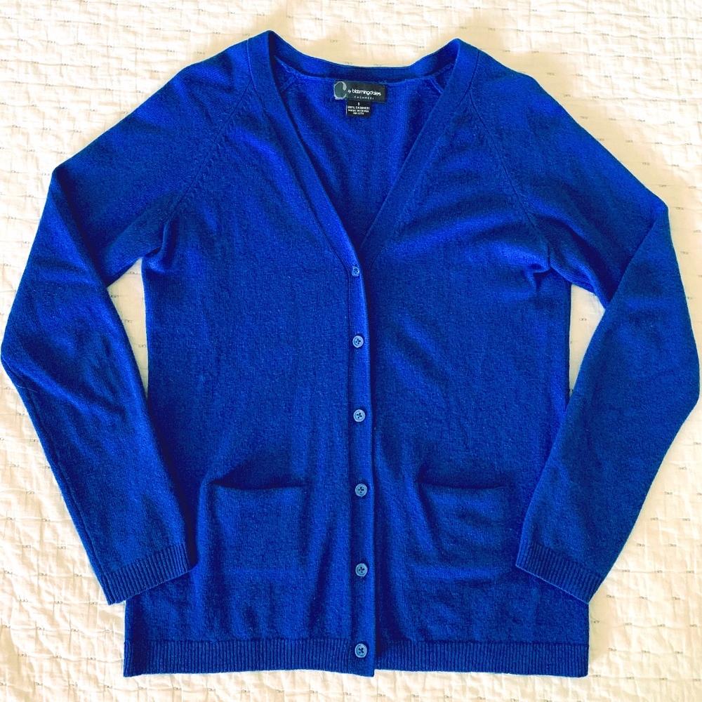 Bloomingdales 100% Cashmere Cardigan Sweater